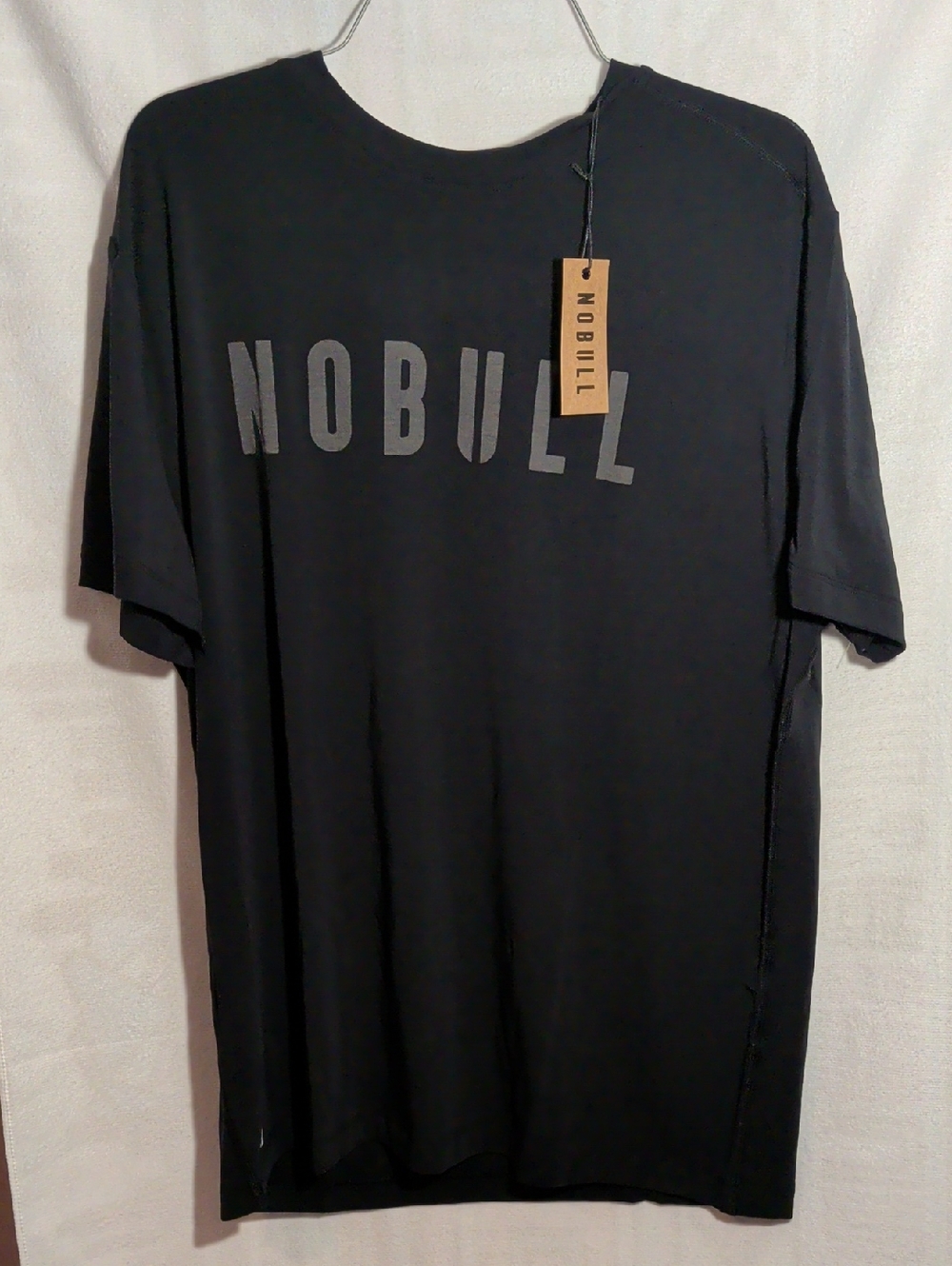 NOBULL Men's Black Graphic Logo Tee
